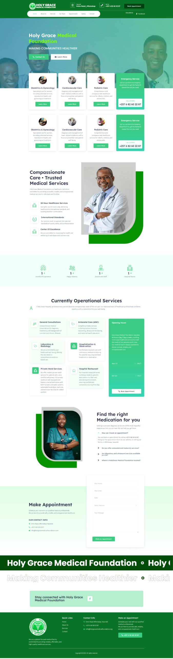 web design for holygrace